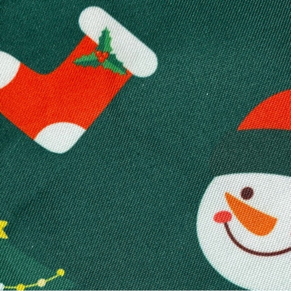 Holiday Green Santa Tie for Men - Picture 10 of 13